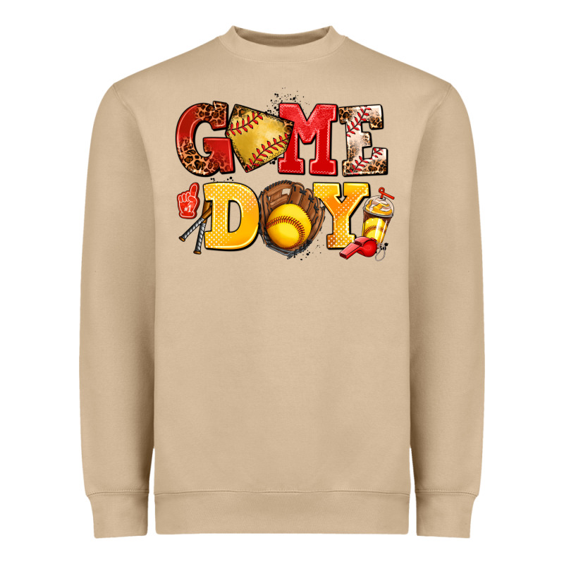Game Day Softball Heavyweight Sweatshirt by AdoDesignShop | Teevron