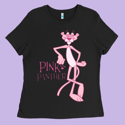 Pink Panther Ladies Tee Designed By Pixelwave