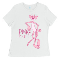White pink panther Ladies Tee - PixelWave