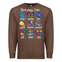Chestnut god says i am autism Premium Sweatshirt - JahusDesignShop