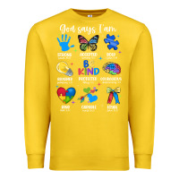 Lemon god says i am autism Premium Sweatshirt - JahusDesignShop
