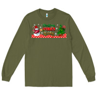 Army Green christmas vibes only libbey glass Long Sleeve Tee - BundleAndBundleShop