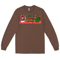 Chestnut christmas vibes only libbey glass Long Sleeve Tee - BundleAndBundleShop