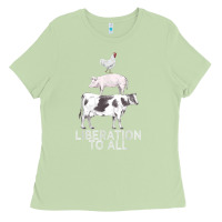 Matcha liberation to all vegan vegetarian food animal love Ladies Tee - PixelWave