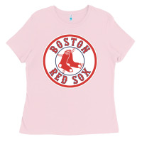 Bubblegum Pink Boston R e d S o x Ladies Tee - Craftify
