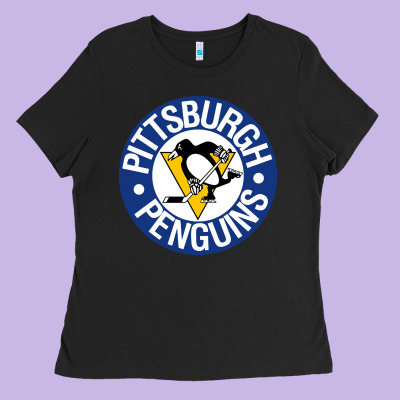 Penguins Player Sky Ladies Tee Designed By Craftify