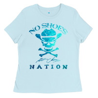 Baby Blue kenny chesney no shoes nation Ladies Tee - Craftify