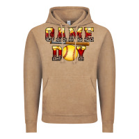 Vintage Coffee game day softball Vintage Hoodie - FaDigitalArtStudio