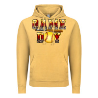 Vintage Mustard game day softball Vintage Hoodie - FaDigitalArtStudio