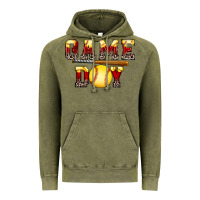 Vintage Olive game day softball Vintage Hoodie - FaDigitalArtStudio