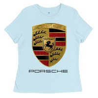 Baby Blue .Porches new Ladies Tee - Craftify