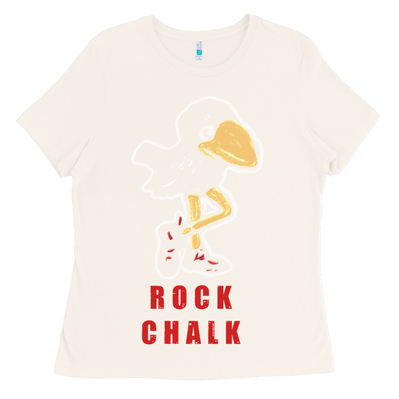 Vintage Jayhawk Ku Ladies Tee by Craftify | Teevron
