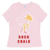 Bubblegum Pink Vintage jayhawk ku Ladies Tee - Craftify