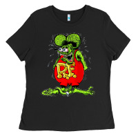 Black Official Rat Fink Original Merchandise 1 Ladies Tee - Craftify