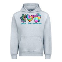 Heather Grey peace love loaded tea Urban Hoodie - JahusDesignShop