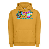 Pigment Peanut Butter peace love loaded tea Urban Hoodie - JahusDesignShop