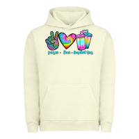 Pigment Pistachio peace love loaded tea Urban Hoodie - JahusDesignShop