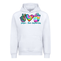 White peace love loaded tea Urban Hoodie - JahusDesignShop