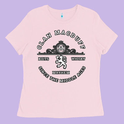 Clan Macduff Scottish Kilt Highland Games T Shirt Ladies Tee Designed By Craftify