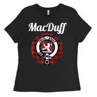 Macduff Clan Scottish Name Coat Of Arms Tartan Ladies Tee | Teevron
