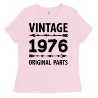 Bubblegum Pink VINTAGE 1976 ORIGINAL PARTS Ladies Tee - Craftify