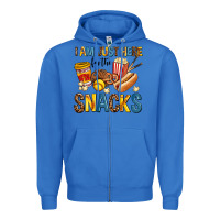 True Royal i am just here for the snacks Zipper Hoodie - AdoDesignShop