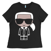 Black KARLS LAGERFELDS Ladies Tee - Craftify
