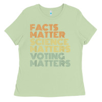 Matcha facts matter science matters voting matters liberal democrat t shirt c Ladies Tee - Craftify