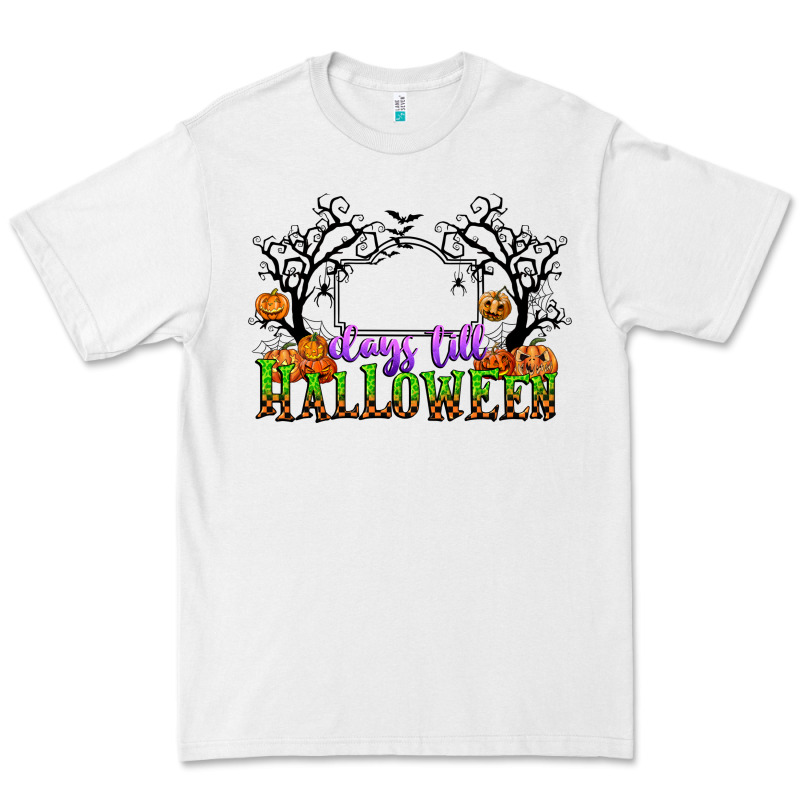 Days Till Halloween Premium Tee by CowGirlArtShop | Teevron