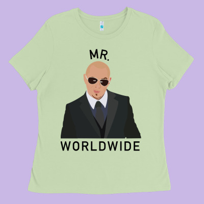 Pitbull Mr Worldwide Classic Ladies Tee Designed By Craftify