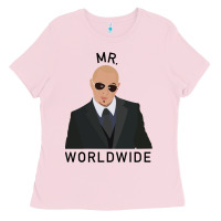 Bubblegum Pink Pitbull Mr Worldwide Classic Ladies Tee - Craftify