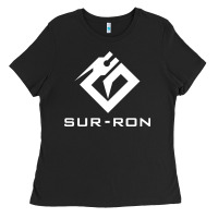 Black sur ron 3 wht music Ladies Tee - Craftify