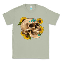 Matcha skull flowers and gemstone Classic Tee - Artiststas