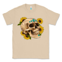 Mushroom skull flowers and gemstone Classic Tee - Artiststas