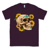 Plum skull flowers and gemstone Classic Tee - Artiststas