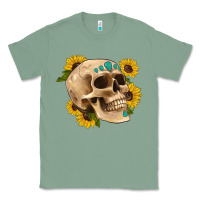 Sage skull flowers and gemstone Classic Tee - Artiststas