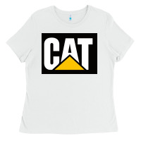 White cat Ladies Tee - Craftify