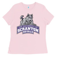 Bubblegum Pink university of scranton Ladies Tee - Craftify