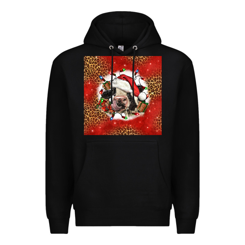 Christmas Cow Premium Hoodie by LillyAllenDesigns | Teevron
