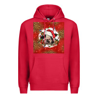 Cardinal christmas cow Premium Hoodie - LillyAllenDesigns