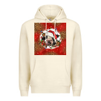 Sandshell christmas cow Premium Hoodie - LillyAllenDesigns