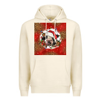 Tofu christmas cow Premium Hoodie - LillyAllenDesigns