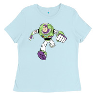 Baby Blue buzz lightyear Ladies Tee - Craftify