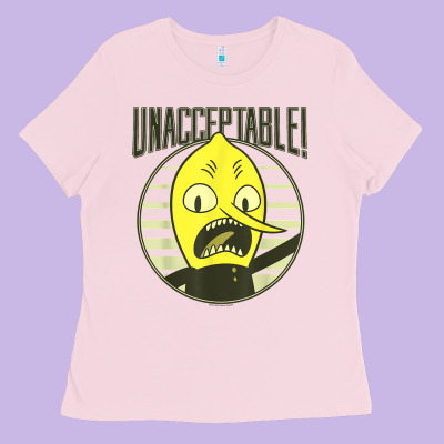 Cn Adventure Time Lemongrab Unacceptable T Shirt Ladies Tee Designed By Craftify
