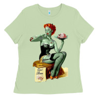 Matcha Zombie Pin Up Girl Halloween Ladies Tee - Craftify