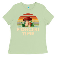 Matcha vintage sunset porcini mushroom hunting boletus edulis t shirt Ladies Tee - Craftify