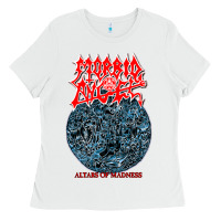 White Morbid Angel - Altars of Madness Old School US Death Metal Ladies Tee - Craftify