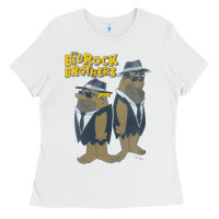 White The Flinstones, The Flinstones art, The Flinstones vintage, The Flinst Ladies Tee - Craftify