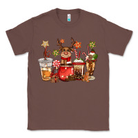 Chestnut christmas reindeer coffee Classic Tee - CowGirlArtShop