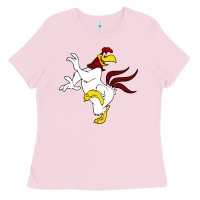 Bubblegum Pink foghorn leghorn looney Ladies Tee - Craftify